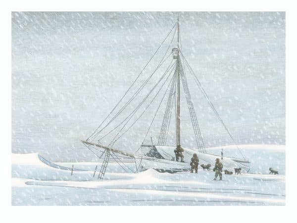 Bjørn Ousland print - The Polar ship Gjøa at Gjøahaven, October 1903