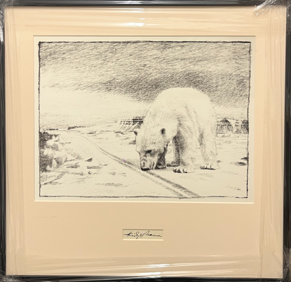 Polar Bear 1 - High Quality Framed Print - The Art Of Fridtjof Nansen