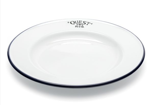 "Quest" Enamel Plate