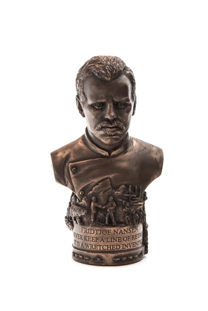 Fridtjof Nansen Bust Bronze Gilt
