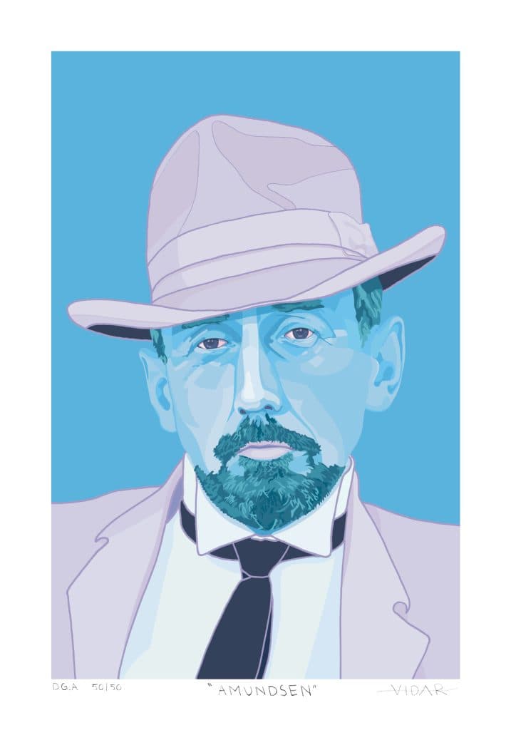 Amundsen - Poptrait by Vidar Lien 50x70