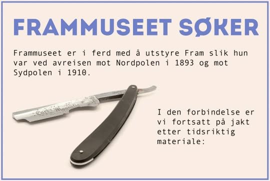 The museum needs your help (norwegian language only)