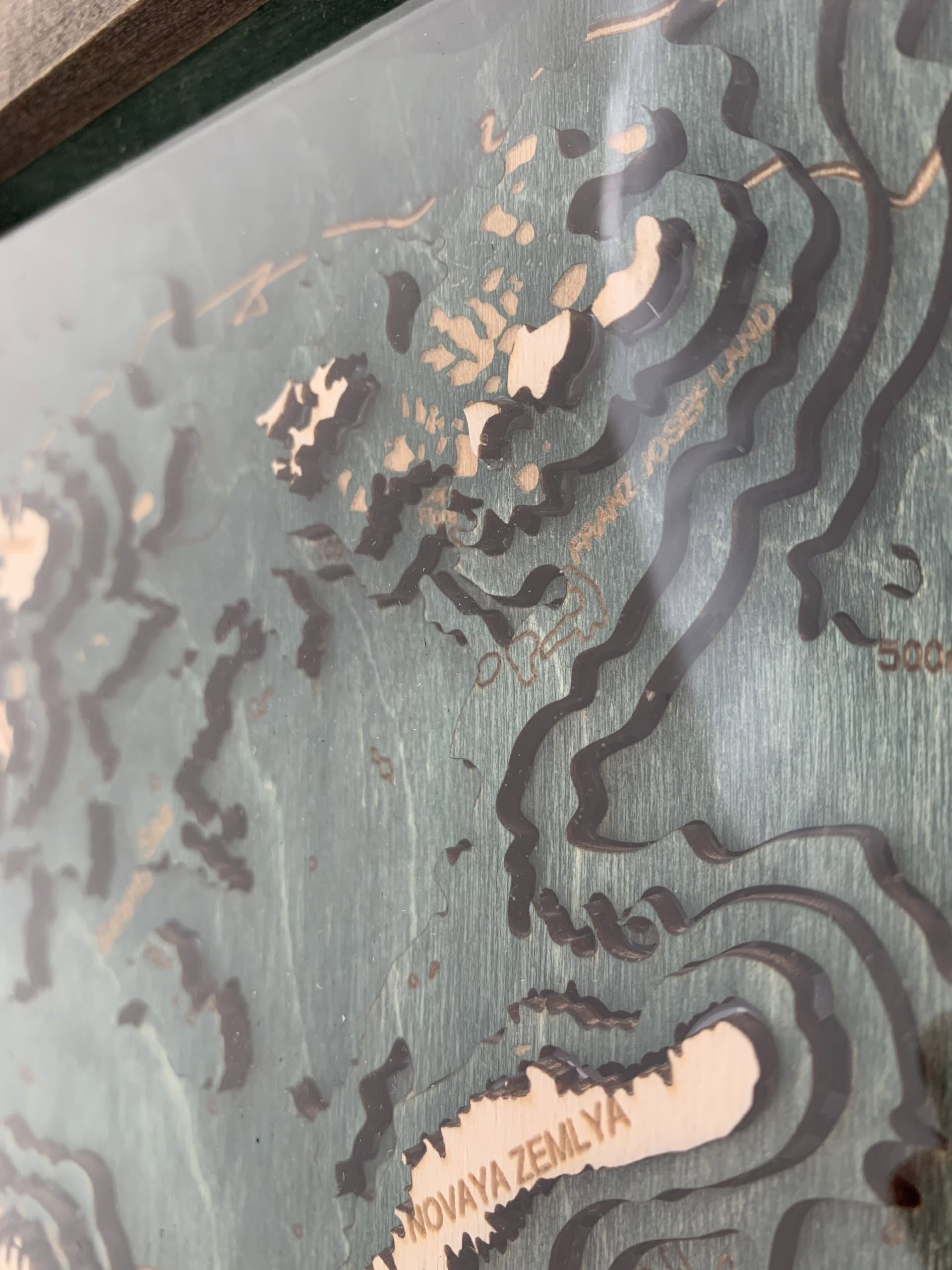 The First Fram Expedition Wooden 3D Map